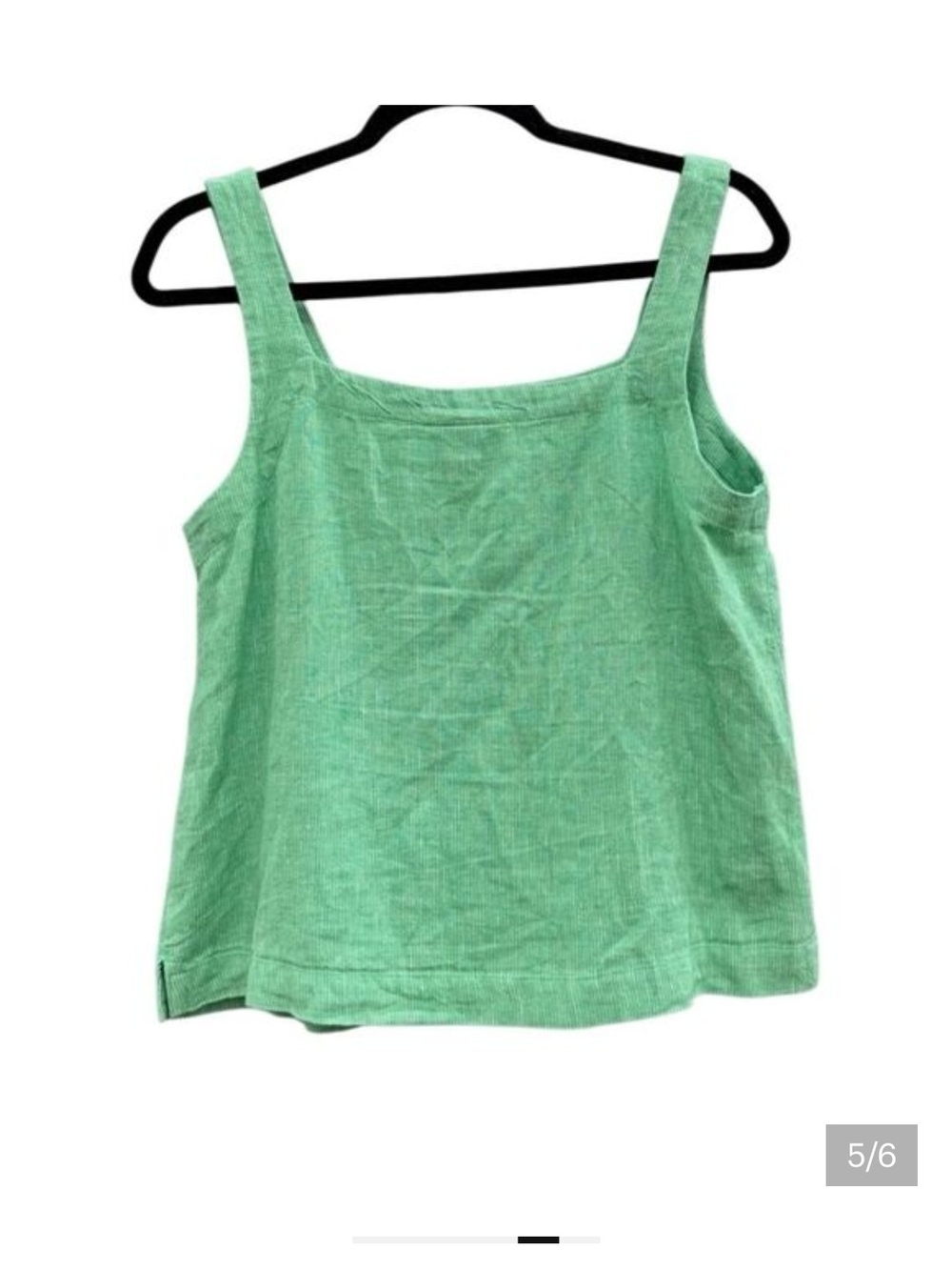 Linen Blend Tank Top - Picture 4 of 6